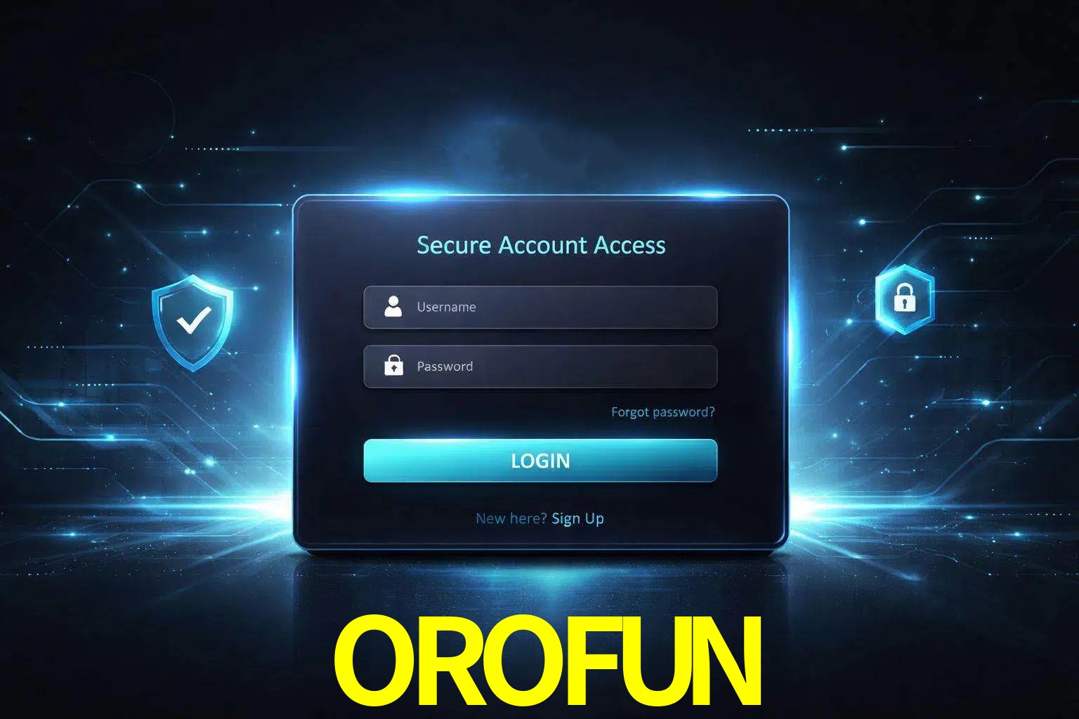 Pantalla de inicio de sesión de cuenta OROFUN para usuarios en México